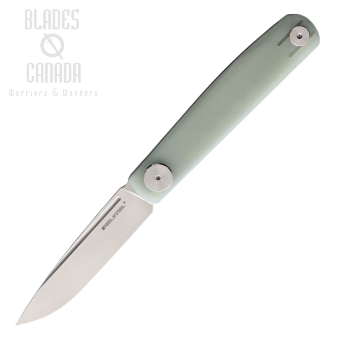Real Steel Gslip Slipjoint Folding Knife, VG10, G10 Jade, 7867